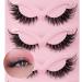 False Eyelashes 5 Pairs Fluffy Fox Eye Lashes Cat Eye Lashes Fluffy Wispy Lashes Lightweight Faux Mink Lashes - Buy Online on GoSupps.com