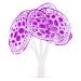 VOCOSTE Silicone Glowing Aquarium Simulation Coral with Suction Cup Purple Violet