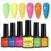 Crackle Gel - 6-Piece UV Color Gel Kit | Durable & Trendy Nail Care for Salon Home and Wedding