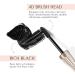 Mascara 4D Silk Fiber Waterproof: Black Volume and Length Smudge-Proof Mascara Thickening Lengthening Mascaras No Clumping Lasting All Day - Buy Online on GoSupps.com