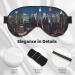 Buy New York City Night Printed Soft Eye Mask | Zero Eye Pressure Travel Blackout Eye Mask for Better Sleep - Buy Online on GoSupps.com