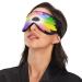 Sleep Mask - Light Blocking Rainbow Flower Eye Mask for Comfortable Sleeping | Adjustable Floral Eye Cover for Men & Women | Perfect for Travel Naps & Work - Buy Online on GoSupps.com