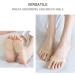 Honeycomb Fabric Forefoot Pads - Soft Cushion for High Heels & Sandals | 5 Pairs (2 Beige 2 Gray 1 Black) - Women's Invisible Toe Socks - Buy Online on GoSupps.com
