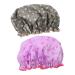 Hemoton 2pcs Shower Cap Satin Turban Plastic Shower Cap Hair Shower Cap Shower Hat Womens Shower Caps Women Bath Hat Lining Peva Practical Shower Caps Bath Hats Bath Caps Aldult