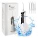 Cordless Water Flosser Oral Irrigator with LED Display 5 Mode 4 Jet Tip Portable Water Teeth Cleaner Pick IPX7 Waterproof USB Rechargeable Detachable Water Tank for Home Travel
