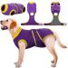 Kuoser dog body after op dog body after castration male bitch dog body after op bitch breathable body for dogs after op leakage protection dog anti-wound licking op body dog purple xxl xxl (1 Pack) purple
