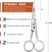 Candure Professional Beard and Moustache Scissors - Stainless Steel Trimming Scissors for Ear, Nose, Eyebrows, and Eyelashes - Buy Online on GoSupps.com