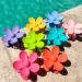 8PCS Large Flower Hair Claw Clips for Women Girls - Non Slip Strong Hold - Matte Finish - Ideal for Thick & Thin Hair - 8 Colors Multicolor Green Pink Ros - Buy Online on GoSupps.com