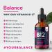 Vitamin B12 Liquid Drops - Vegan - High Strength 3000mcg - 2 Month Supply - 60 Servings - 18 000mcg per 60ml Dropper Bottle - Sublingual & Dual Action for Fast Absorption - Made in The UK by Balance - Buy Online on GoSupps.com