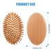 Bamboo Hair Brush | Portable Wooden Scalp Massager for Men, Women, Kids | Anti-Static Air Cushion for Thick, Thin, Curly, Straight Hair - Restore Shine - Buy Online on GoSupps.com
