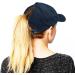 Eohak Women's Ponytail Baseball Hat | Distressed Retro Washed Twill | Black Medium - Buy Online on GoSupps.com