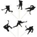Gyufise 24Pcs Hockey Cupcake Toppers Black Glitter Hockey Players Cupcake Picks Ice Hockey Sports Theme Baby Shower Boys Girls Birthday Party Cake Decorations Supplies Black-1 - Buy Online on GoSupps.com