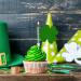 JarThenaAMCS 24Pcs St. Patrick's Day Cupcake Toppers Plaid Stripe Dot Green Shamrock Cupcake Picks for Irish Holiday Wedding Lucky One Birthday Party Cake Decorations 8 Styles - Buy Online on GoSupps.com
