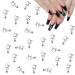 30PCS Star Nail Charms for Acrylic Nails  Dangling 3D Metal Star Nail Gems with Shiny Rhinestones Crystal Nail Art Charms DIY Manicure Jewelry Accessories for Women Gilrs Nail Decoration(Sliver)