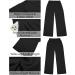 Vetinee High Waisted Wide Leg Dress Pants for Women | Business Office Trousers with Pockets | Black - Buy Online on GoSupps.com