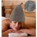 Buy Hjydgj Felt Sauna Hat | Premium Sauna Cap for Men & Women | Gray Sauna Accessories - Buy Online on GoSupps.com