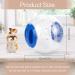 LuluDa Dwarf Hamster Ball 2 PCS Small Hamster Exercise Balls Running Wheel Cute Jogging Balls Toys Relieve Boredom Interactive Toys For Dwarf Hamster Small Pet(Blue and Orange) - Buy Online on GoSupps.com