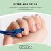 DEKOFY Blue Cuticle Nippers - Extra Sharp Cuticle Cutter for Painless Removal on Fingers and Toes - Buy Online on GoSupps.com