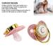 Gold Baby Pacifier Set - Rhinestone Covered Lightweight Pacifier for 6-18 Months (Letter C) - International Shipping Available - Buy Online on GoSupps.com