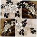 Beaupretty Accessories pearl flower comb flower hair comb wedding hair accessories black bridal hair accessories bridal hair hair for wedding exquisite hair comb pearl hair Comb - Buy Online on GoSupps.com