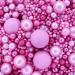 Twist Ingredients - Pearls Mix - Pinks - Cake Topper Sprinkles - 1kg Edible Shimmer Ball Cupcake Decorations - Perfect for Weddings Christenings & Valentines