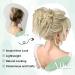 Fashion Tousled Hair Extensions Hairpiece Scrunchie Straight Elastic updo Scrunchy BUN Brown Blonde Instant Ponytail wig Hairdo White Blonde - Buy Online on GoSupps.com