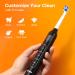 Buy Electric Toothbrush for Adults & Kids - Rotating with 8 Brush Heads 60 Days Battery Life 5 Modes - Black Daily Use - Buy Online on GoSupps.com