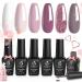 Beetles Romantic Wedding Gel Nail Polish Set - 6 Colors French White, Soft Pink Glitter Bridesmaid Manicure Kit - Buy Online on GoSupps.com