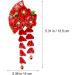 Japanese Style Cloth Hairpin Tassel Fans Shape Barrette with Bells Kimono Flower Headdress Traditional Clothes Cosplay Hair Decoration Accessory for Women Red - Buy Online on GoSupps.com