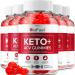 (5 Pack) Bio Fuel Keto ACV Gummies - Advanced Formula BioFuel Keto Plus ACV Gummies Apple Cider Vinegar Bio Fuel ACV Weight Management Gummies Dietary Supplement Reviews Men Women (300 Gummies) 60 Count (Pack of 5)