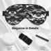 Black Grey White Camo Print Soft Eye Mask | Sleep Eye Mask for Men & Women | Travel Comfort - Buy Online on GoSupps.com