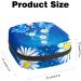 Buy Stylish Menstruation Pad Bag with Zipper - Women s Tampon & Napkin Collecting Bags (Blue Butterflies Daisies Floral Designs) - Durable & Convenient for Girls - Buy Online on GoSupps.com