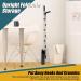 Broom and Dustpan Set with Long Handle Stainless 180 Rotating Sweeping Brush and Dustpan with Comb Teeth Cleaning Tools Black Blue - Buy Online on GoSupps.com