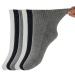 +MD Women s and Men s Non-binding Diabetic and Circulatory Quarter Socks with Extra Wide Top and Hidden Seam Toe 6 Pairs 10-13 Black/White/Grey(6 Pairs)