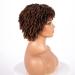 Unonet Kinky Curly Afro Wig with Bangs for Black Women - Short Synthetic Hair Wigs - Natural Curly Cosplay Wigs (1BT30) - Buy Online on GoSupps.com