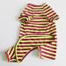 Colorful Bt Bear Stripe Pajamas for Bulldogs & Small Dogs | Soft Cotton One-Piece Costumes (XL Green/Purple) - Buy Online on GoSupps.com