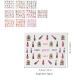 Nail Decal Nail Art Sticker Lipstick High Heels Pattern Self Adhesive for Home for Nail Salon for Natural Nail for Artificial Nail - Buy Online on GoSupps.com
