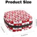 Red Christmas Snowflake Bandage Storage Bag for Menstrual Cups & Tampons | Portable Period Pocket for Women & Teens | Multicolor 1 Piece - Buy Online on GoSupps.com