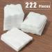 Premium Double-Sided Natural Cotton Makeup Remover Pads - 222 PCS | Lint-Free & Gentle on Skin - Buy Online on GoSupps.com