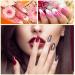 Beaupretty 100PCs Clear Fan-Shaped Nail Art Display Tips with Metal Split Ring Holder - Perfect for Nail Practice & Polish Organization - Buy Online on GoSupps.com