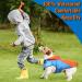 Waterproof Reflective Dog Raincoat with Harness Hole | Small Orange Rain Jacket for Dogs - Buy Online on GoSupps.com
