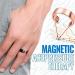 2-Piece Adjustable Magnetic Therapy Copper Rings for Blood Sugar Control | Enhance Blood Flow & Wellness - Silver - Buy Online on GoSupps.com