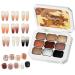 Solid Gel Nail Polish - Gradient Gel Nail Polish in 9 Colors - Glossy Finish Quick Drying Long-Lasting for Everyday Manicure for Women