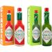 Hot Pepper Sauce Bundle with Tabasco Original Red Pepper Hot Sauce 57ml and Mild Green Hot Pepper Sauce 57ml (Pack of 2 Mixed Bundle) - Buy Online on GoSupps.com