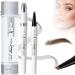 Eyebrow Pencil Liquid Eyebrow Pen 4 Tip Microblading Eyebrow Pen Creates Natural Looking Brows Effortlessly Eye Brow Pencils for Women (01) - Buy Online on GoSupps.com