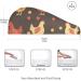 Super Absorbent Chicken Brown Hair Towel 2 Pack | Quick Dry Hair Turbans for Women & Girls - Buy Online on GoSupps.com