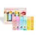 SNBUHA Lip balm set fruit flavored lip gloss 6 fruit flavors moisturizing balm for cracked and dry lips