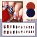 YOSOMK 4th of July Independence Day Almond Fake Nails - Patriotic Statue of Liberty Design | Short Matte False Nails for Women - American Flag & Glue On - Buy Online on GoSupps.com