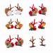 Christmas New Antler Plush Hairpins Christmas Reindeer Antlers Hair Clips Christmas Hair Accessories Cute Reindeer Antlers Hair Clips Hairpins with Deer Horn Ears Christmas Hairpin (A)