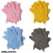 Natural Bamboo Exfoliating Gloves for Smooth Skin - Eco-Friendly Shower Mitts for Ingrown Hair and Dead Skin Removal - Yellow Microfibre Bath Glove - Buy Online on GoSupps.com